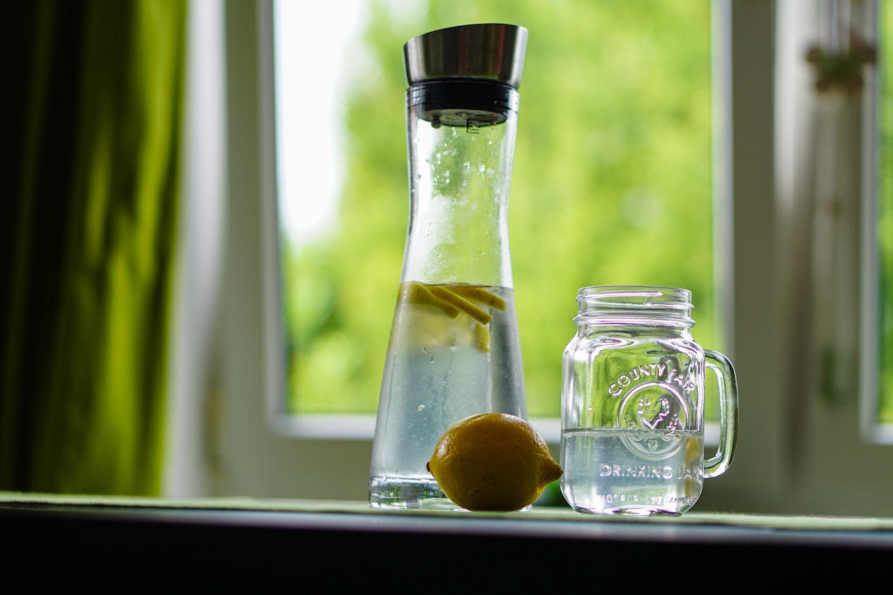 Glass Water Bottle